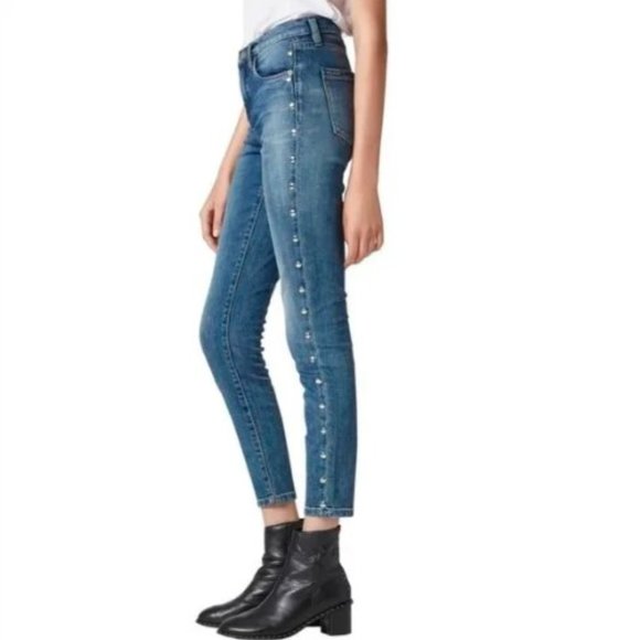 Blank NYC Denim - Blank NYC The Bond Studded Skinny Jeans